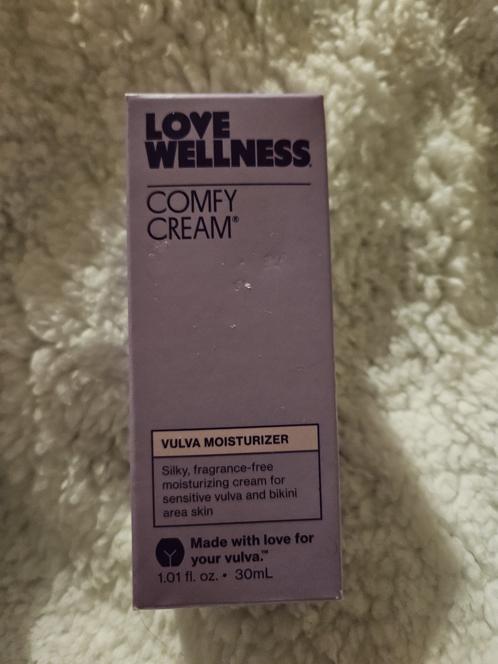 Love Wellness Comfy Cream Vulva Moisturizer – Fragrance-Free | 1.01 oz Sensitive